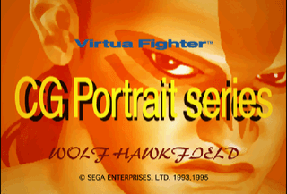 Virtua Fighter CG Portrait Series Vol. 5: Wolf Hawkfield screenshot 3 for Sega Saturn